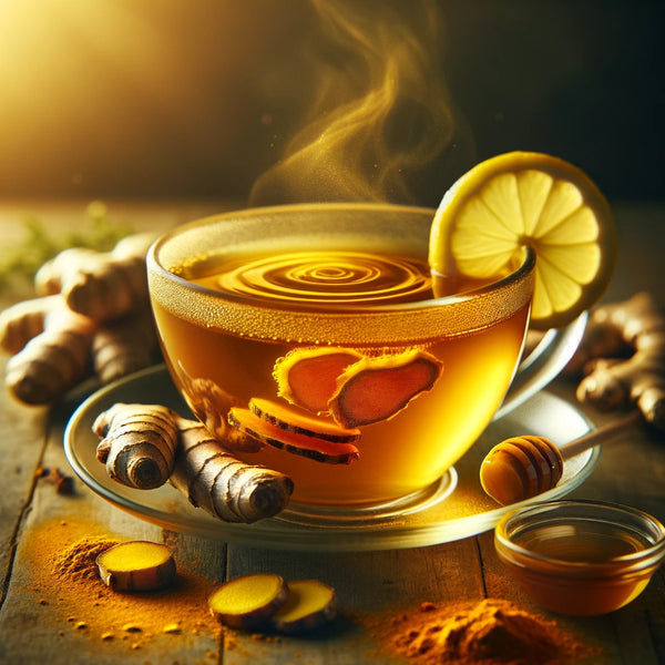 Golden Tranquility Brew: Turmeric & Ginger Tea