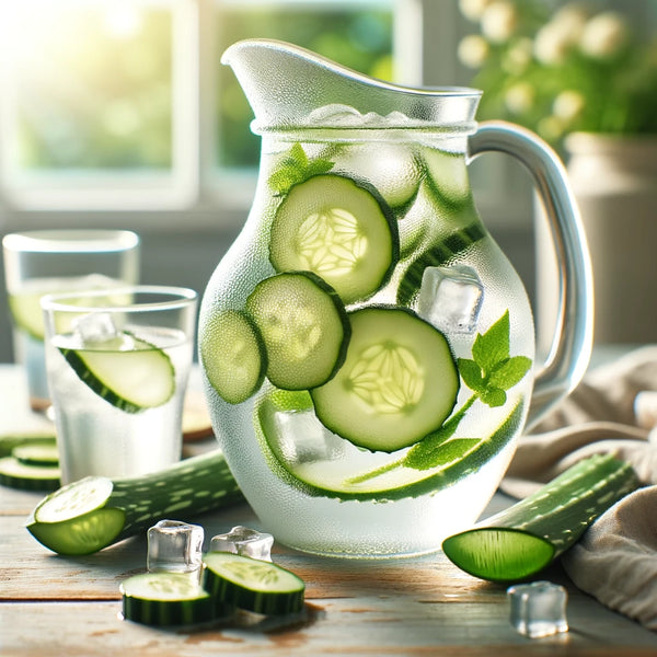 Soothing Oasis Detox Water: Cucumber and Aloe Vera Bliss