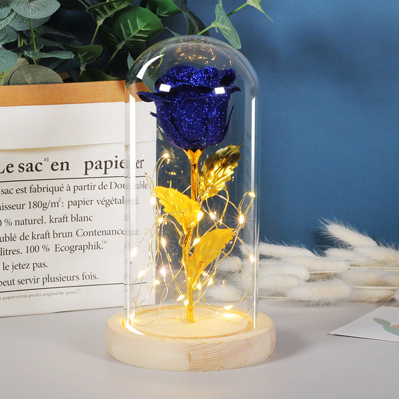 HolHealth AmourLumière: Eternal Rose LED Glass Dome