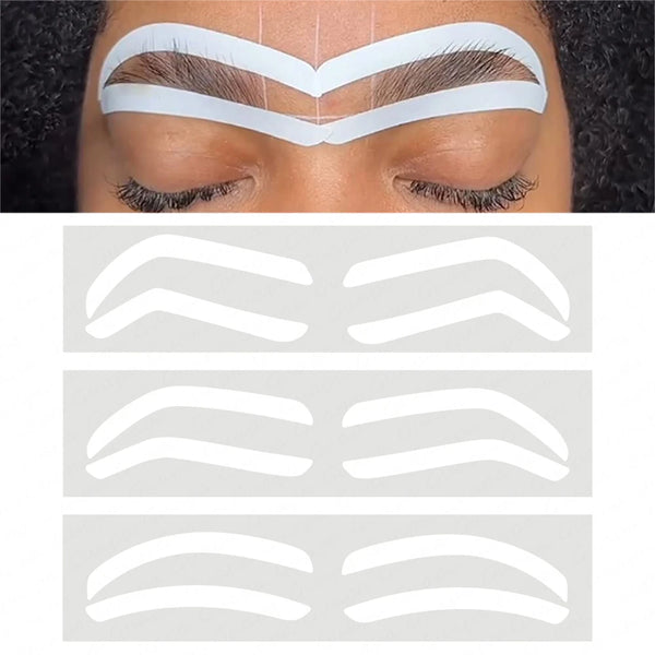 Disposable Eyebrow Design Stencil Eyebrow Tint Airbrush Auxiliary Sticker for Brows