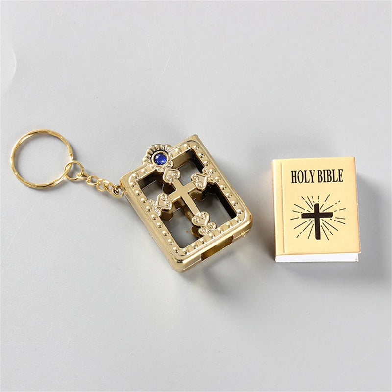 Classic Cross Holy Bible Keychain: A Symbol of Faith and Fashion